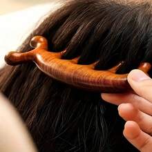 Lược chải da đầu bằng gỗ đàn hương tự nhiên, mịn màng (2/1 chiếc) - Lược massage da đầu 7 răng chống rụng tóc, thiết kế công thái học phù hợp với mọi loại tóc, kích thích sâu và nuôi dưỡng tóc. - Mô hình tiêu chuẩn - Xem 5