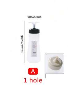 Chai bóp đựng nước sốt 5 lỗ, dụng cụ phân phối nước sốt đa năng, chai bóp đựng gia vị dùng trong gia đình, dùng cho salad, tương cà, nước tương, nước chấm. - Xem 19