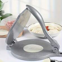 Corn Tortilla Maker, 8inch Aluminum Corn Tortilla Maker, Flour Corn Tortilla Maker,  Flatbread Maker, Pancake Maker, Corn Tortilla Maker, Corn Roll Maker, Flatbread Maker, Corn Tortilla, Pizza, Dumpling, Bread Dough Press Machine (Silver) - 銀色 - 查看 12