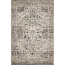 Loloi II Hathaway Collection HTH-05 Steel/Ivory 2'-0" x 5'-0" Accent Rug - 5 x 2 rectangular - Ver 3