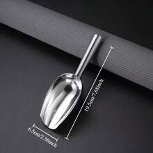 1pc Multifunctional Stainless Steel Ice Scoop, Provides 3 Sizes, Designed Thick And Durable, Easy To Clean. Suitable For Ice Cubes, Grains, Coffee, Flour, Food, Tea Leaves, Popcorn, Sugar, Nuts, Rice And More. Applicable For Ladle, Cocktail Ice Scoop, Reusable Ice Scoop, Stainless Steel Ice Bucket Scoop - Multicolor - View 13
