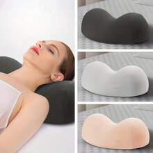 1pc Ergonomic Neck Pillow - Ergonomic Neck Support Pillow With Human Body Curve Design, Hand Wash - Multicolor - View 4