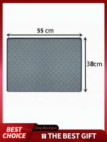 1 tấm lót thức ăn cho thú cưng bằng silicon - màu đen - Xem 12