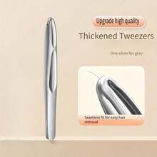 1pc High Quality Eyebrow & Facial Hair Tweezers - Seamless Non-Slip Handle, Precise Trimming Of Short Hair, Easy Shaping Of Eyebrows, Mustache And Sideburns - Durable Grooming Tool For Men And Women - Multicolor - View 7