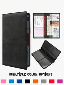 Porte-carte d'immatriculation et d'assurance véhicule, boîte de rangement de documents de voiture, convient aux femmes, aux hommes et aux adolescents - Multicolore - Voir 3