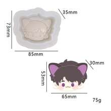Molde de oreja de gato, adecuado para juguetes de apretón, jabón hecho a mano, arcilla, artesanías de resina y talla grande. Contorno claro de la versión Q, desmoldeo fácil, sencillo de crear accesorios de artesanía curativa. Herramienta esencial para amantes de la artesanía estudiantil, material artesanal creativo, decoración del hogar DIY, molde amigable para principiantes - Multicolor - Ver 10