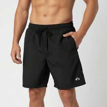 Kit Of 2 Men's Lightweight Tactel Shorts, Quick-Drying, Comfortable For Training And Everyday Wear - NEGRO/BEIGE - Ver 7