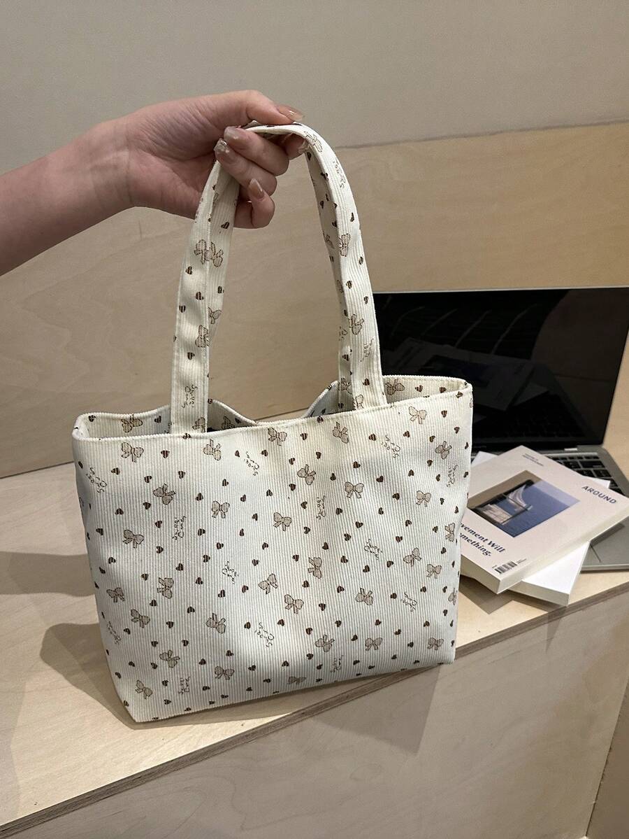 Large Capacity Handbag For Women, New Fashionable Versatile Commuter Shoulder Tote Bag - White - View 1