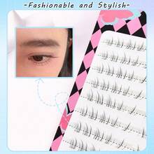 100pcs False Eyelashes, Realistic Simulation Eyelash Clusters For Lower Lash Line, Lightweight & Natural Look, Strong 3D Effect, DIY At Home, Create Natural Makeup - C - View 5