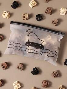 10/20/30pcs Matte Pumpkin Claw Hair Clips, Elegant Hair Claw Ponytail Holder, Women Classy Updo Hair Accessories - Multicolor - View 2