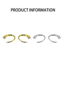 1件925纯银水滴形耳环，高端优雅，魅力十足 - 單隻 - 查看 7