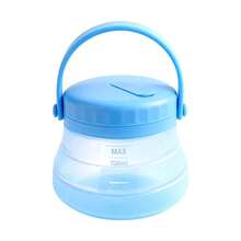 1个可折叠硅胶食品保鲜容器，蔬菜水果便携式保温冷却桶，户外露营饮料杯 - 彩色 - 查看 19