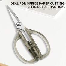 Multi-Purpose Household Scissors, Stainless Steel Heavy Duty Office Shears, Student Craft Sewing Scissors, Rust & Corrosion Resistant, Sharp & Durable - Tenglong - View 2
