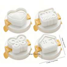 Khuôn làm bánh pudding hình cốc có nắp đậy đựng sữa chua, khuôn làm mousse và thạch, dụng cụ nhà bếp chuyên dụng. - Xem 3