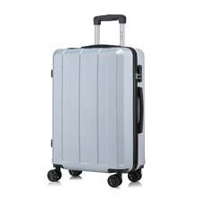 YONSLY Suitcase 16/20/24/28 Inches With 4 Wheels 360° Combination Lock Mesh Pocket Soft Rubber Handle Lightweight Large Travel Suitcase For Vacation - 銀色 - 查看 11