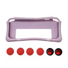 1 Set Switch OLED Game Protective Case + 6pcs Joystick Cap, Upgraded Shock-Absorbing Ribs For Anti-Fall & Anti-Explosion, Ergonomic Design Enhances Gameplay Experience - View 12