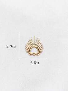 1pc Multi-Element Jewelry Necklace Pendant Accessories, Fashionable Elegant Casual, Suitable For Daily Wear - Yellow Gold - View 11