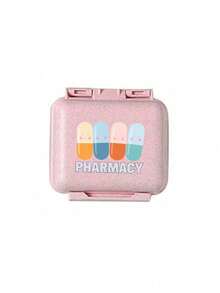 Mini 6-Compartment Portable Pill Box, Medication Storage Box, Travel Pill Box, Printed With "My Pill Box" And Pill Pattern, 6-Compartment Small Pill Box, Sealed Pill Packaging Storage Box, 6-Day Weekly Pill Storage Box, Travel Essential Pill Box, Daily Vitamin Pill Box, Pocket Pill Box Storage Box, Exquisite Storage Box, Home Essential, Travel Essential - Multicolor - View 15