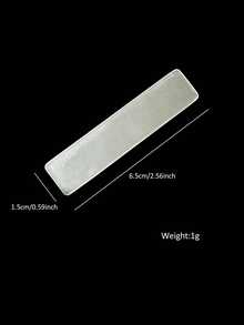 50 Tấm trưng bày móng tay giả acrylic dán sẵn, có nam châm hút, có thể tái sử dụng, dùng trong salon làm móng. - Trong sáng - Xem 12