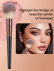 26 piezas Juego de brochas de maquillaje Premium con cerdas sintéticas, juego de brochas para difuminar sombras de ojos, herramientas de cosmética - Multicolor - Ver 5