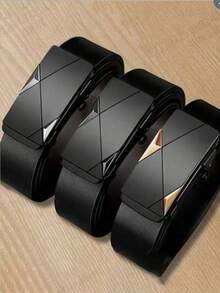 Men's Formal Style Belt, Automatic Buckle Belt, Versatile, Suitable For Daily Life And Formal Occasions For Husbands, Men, And Family Members. - Multicolor - View 11