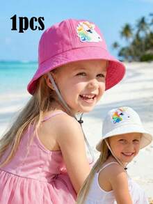 1pc Rainbow Unicorn Bucket Hat, Foldable Lightweight Sun Hat For Kids, Suitable For All Seasons, Ideal For Outings, Travel, School Activities, Outdoor Use - 1PC - View 1