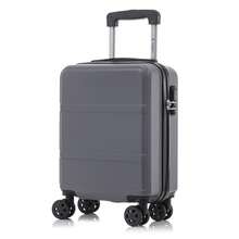 YONSLY Hard Shell Suitcase 16/20/24/28 Inches With 4 Wheels 360° Combination Lock Soft Rubber Handle Mesh Pocket Lightweight Suitcase For School - 深灰色 - 查看 11