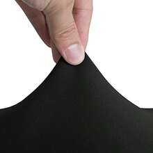 Stretch Dining Chair Covers Set Of 6 Black Solid - Black - View 4