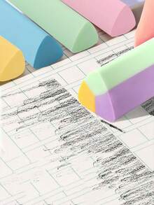 15片/套 软三角橡皮擦，学生及专业人士适用，擦拭干净不留残胶，适用于绘画、素描和手工制作，返校必备 - 預設 - 查看 8