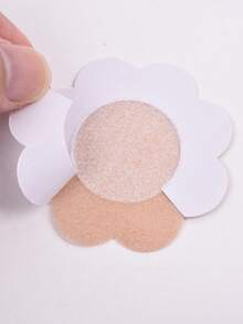10/50/100 pièces Couvre-mamelons jetables, doublures de soutien-gorge invisibles respirantes et sans couture, accessoires de lingerie pour femmes, cache-seins pour prévenir la protrusion des mamelons, convient pour les sports, le fitness, la course, le port de soutiens-gorge - Nude - Voir 7