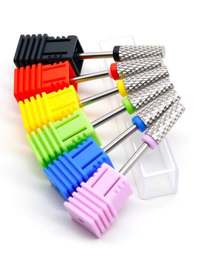 6/5/4/2/1pcs Professional Tungsten Carbide Electric Nail Drill Bits, Electric Nail Grinder Accessories