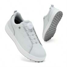 Giày golf nữ, giày thể thao cổ thấp, giày thể thao nữ chống trượt, giày casual màu trắng thoáng khí đa năng - Xám - Xem 9