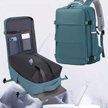 1pc Multi-Functional Vacuum Compression Travel Fashion Backpack, Commuter Laptop Bag, Outdoor Casual Unisex Set With Manual Pump - Multicolor - View 6