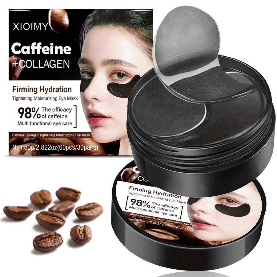 Masker Mata Kolagen & Kafein XIOIMY, Mengurangi Lingkaran Hitam, Bengkak, Kantung Mata, Kerutan - Masker Mata Gel - kuantitas - View 1