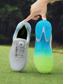 Women's Golf Shoes, Anti-Slip Breathable Casual Versatile Sports Sneakers - Light Grey - View 3