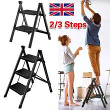 3 Step Ladder Folding Portable Compact Heavy Duty Anti-Slip Mat Stool - A - View 8