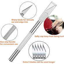 Bộ gạt nước vinyl 11 món, bộ dụng cụ gạt nước dán vinyl kèm 5 lưỡi thay thế, dùng cho dán phim cách nhiệt, giấy dán tường và vách thạch cao. - Bộ mười một món - Xem 9