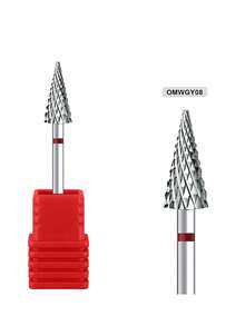 1pc Tungsten Steel Nail Cuticle Drill Bits Carbide Rotate Electric Ceramic Milling Cutter For Manicure Gel Polish Remover Nail Supplies Tools - Silver - View 26