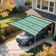 95% Shade Rate Sun Shade Net, UV Blocking Shade Cloth With Ropes, Suitable For Greenhouse, Balcony, Garden, Floral Plants, Outdoor Canopy, Privacy Screen, Patio, Gazebo, Porch, Backyard, Lawn, Garden Activities - Multicolor - View 9