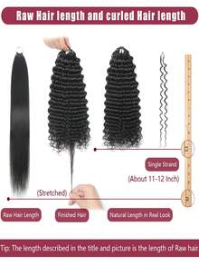 Feather Hair Extensions Straight Human Hair Crochet Human Hair Bundles 24 Inch 50g Pre-Separated Feather Crochet Human Hair Crochet Hair Extensions Natural Black - SNatural - View 10