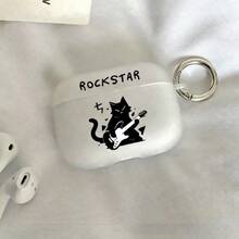 Funda protectora transparente con diseño de gato guitarra compatible con 2/3/Pro/Pro2/Pro3, adecuada para el nuevo 4 - transparente - Ver 1