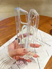 Ốp lưng điện thoại trong suốt, hiệu ứng chuyển màu Aurora dễ thương, tương thích với iPhone 17 Pro Max, chống sốc, bảo vệ toàn diện, quà tặng mùa xuân. - Màu sắc - Xem 3