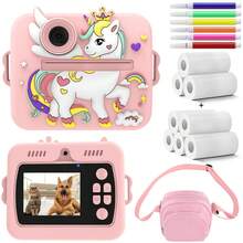 Instant Printer Camera,Instant Photo Printer Camera - 1080P HD Selfie & 2.4" LCD Screen,Video Camera With Filters & Color Pens For DIY | Built-In Zero-Ink Printing Paper | Portable -Style Camera For Travel, Dates, Parties & Social Events | 1200mAh Battery | Gift For Him, Her, Couples For Birthdays,Christmas & New Year Gift-Made In China - View 17