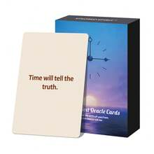 50张桌面卡牌游戏玩具，适合朋友户外聚会娱乐、生日派对。对现状感到迷茫，对未来感到不确定？现在与未来神谕卡，抽一张牌，获得答案和人生指引。精美设计的卡牌，方便携带，助您进行自我探索和精神启迪。是万圣节、圣诞节、感恩节、情人节、复活节等节日送给朋友、爱人、家人的理想礼物。 - 彩色 - 查看 8