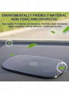 Alas Silikon Hitam Anti Selip untuk Dashboard Mobil, Alas Penyimpanan Tahan Suhu Tinggi, Alas Tahan Air dan Anti Selip, Ornamen Mobil Kreatif, Tetap dan Anti Selip, Dapat Dicuci dan Digunakan Kembali, Cocok untuk Ponsel, Kunci, Kaca, Cermin - Beraneka warna - View 4