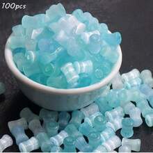 6x4毫米穿珠猫眼竹节玻璃珠，手工DIY串珠手链项链配件散珠 - 彩色 - 查看 6