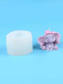 1个卡通3D大象造型树脂硅胶模具，大象造型钥匙扣树脂模具，用于制作珠宝和吊坠，是制作项链和手工艺品的理想礼品。 - 白色 - 查看 11