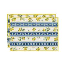 2/4/6/8件装柠檬印花长方形餐垫，适用于家庭、酒店、餐厅、节日庆典、宴会餐桌装饰 - 彩色 - 查看 12