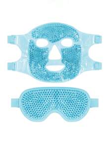 Máscara facial reutilizable de terapia con gel de frío/calor, compresa fría para reducir la hinchazón y las ojeras, cuidado facial suavizante y unisex para uso diario - Múltiples estilos - Ver 4