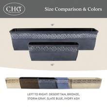 Classic Home and Garden - Macetero corintio 10 Pulgadas Color Gris tormenta - Gris tormenta gris - Ver 6